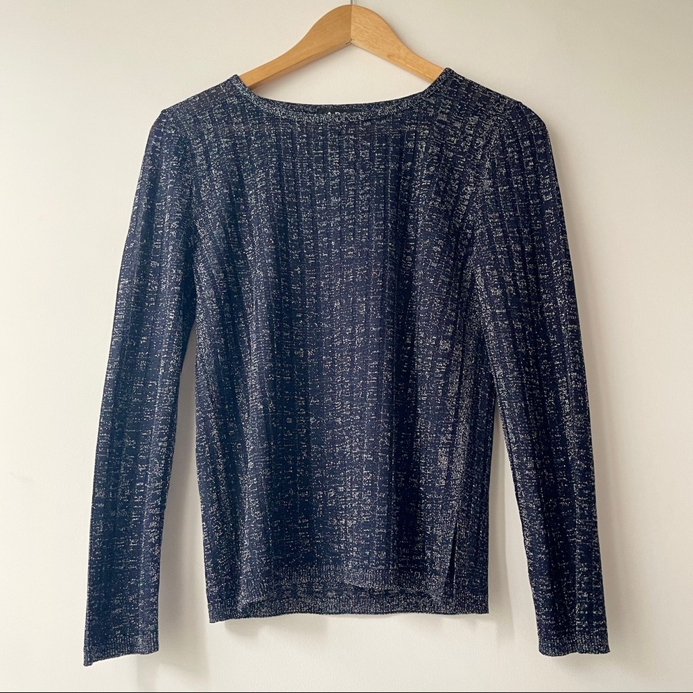 A.P.C. metallic long-sleeve shirt
